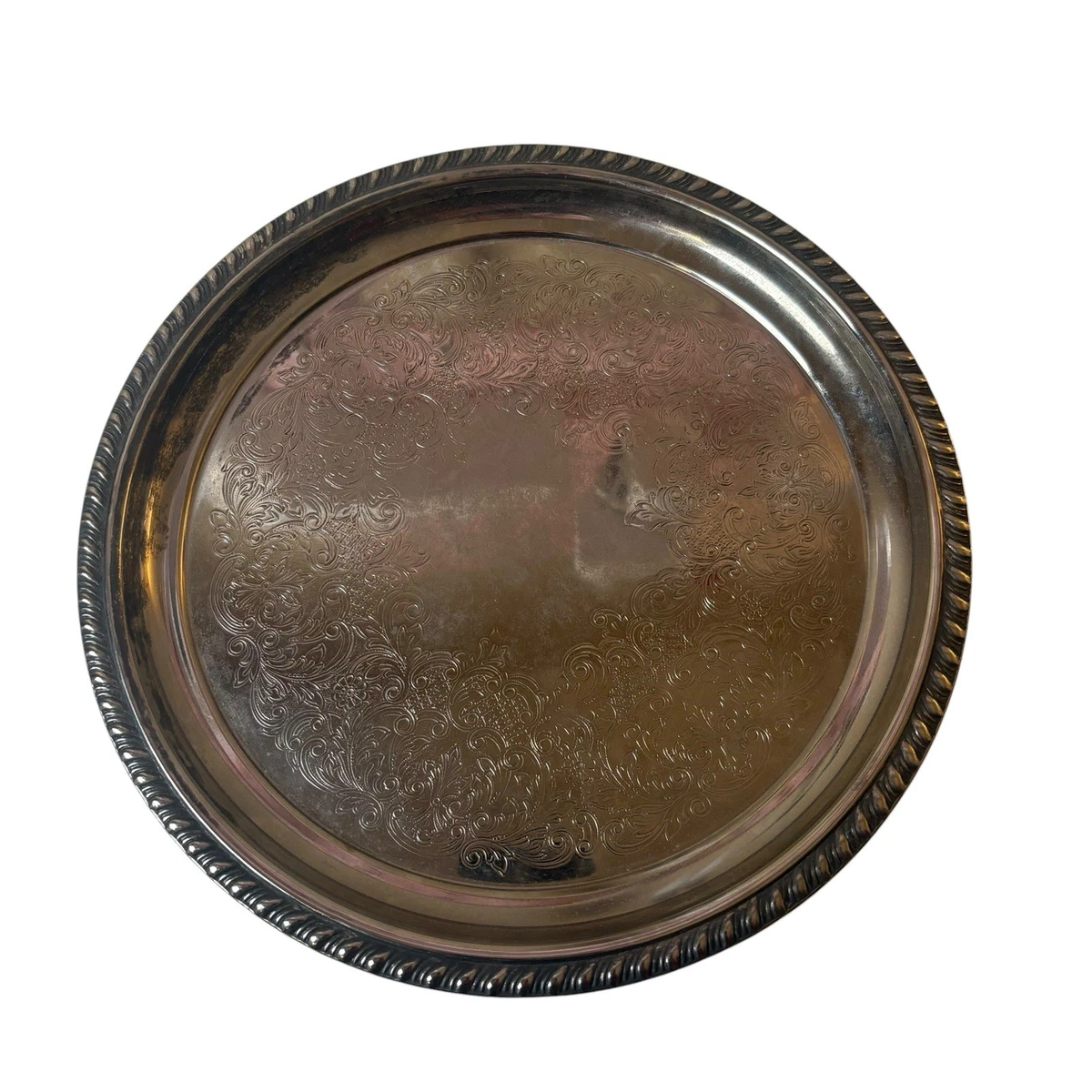 Wm. Rogers & Son Victorian Antique US Silver-Plated Platters