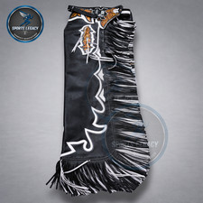 Rodeo Leather Bull Riding Chaps | Western Cow...