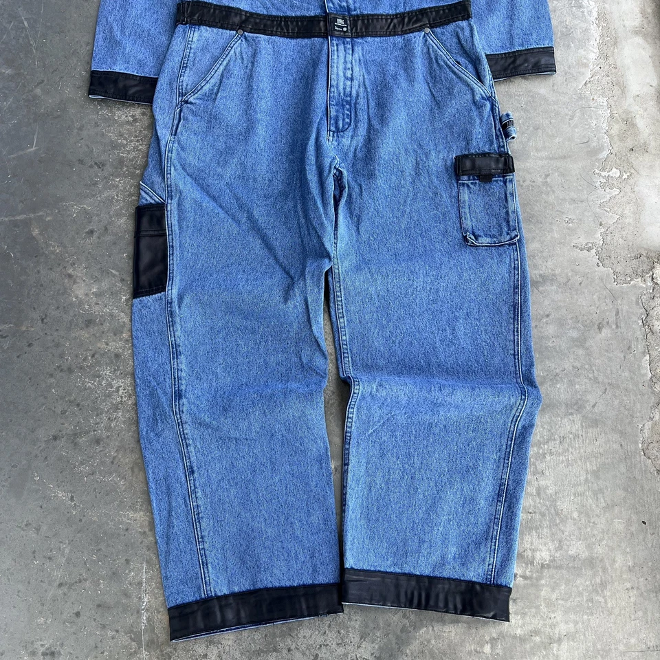 Mono vaquero vintage Noiz ilimitado años 90 raro estilo hip hop Y2K talla L Foto 2 de 4