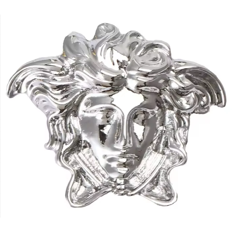 Broche prendedor de pelo de serpiente Medusa plateado de Halloween gótico horror disfraz joyería regalo Foto 3 de 4