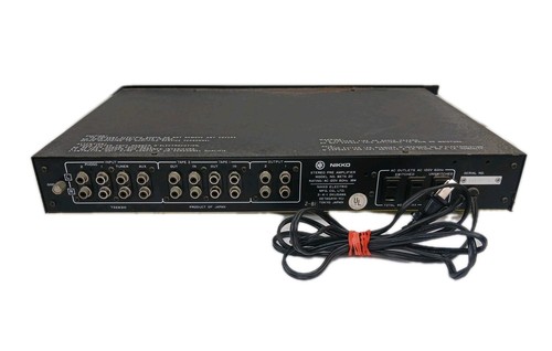 Nikko Beta 20 Rackmount Stereo Preamp & Nikko EQ-II (POWER ON) *UNTESTED* - Picture 9 of 11