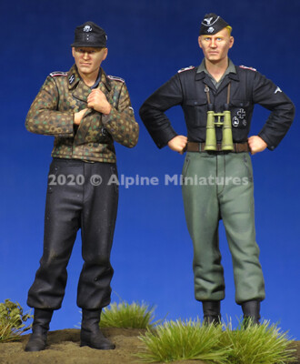 Alpine Miniatures 35274, WSS Panzer Crew Set (2 Fig.), Maßstab 1:35