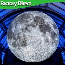 1-6M Giant Inflatable Moon Ball W/LED PVC Airtight Planet Balloon For Party Show