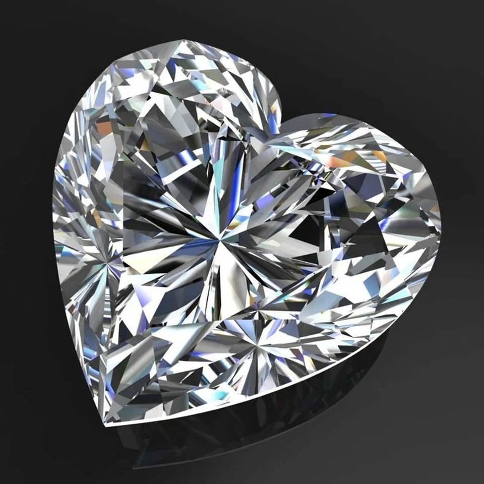 2.01 Ct Certified Lab-Grown Diamond Heart Cut D FL-Clarity CVD Loose Gems 4SUQ - Image 2 of 4