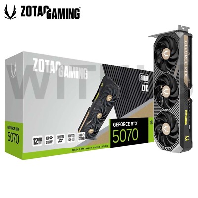 ZOTAC GeForceRTX5070 SOLID OC 12GB【中古】 ZOTAC GAMING Geforce RTX 5070 SOLID OC D7 12GB Gaming Graphics