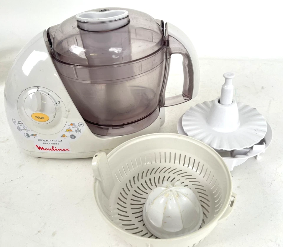 Robot da cucina Moulinex Ovatio 2 duo press Type AT4+accessori good working -80S - Immagine 4 di 4