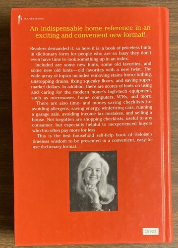 Heloise from A to Z by Heloise 1992 Paperback Helpful Household hints - Bild 2 von 3