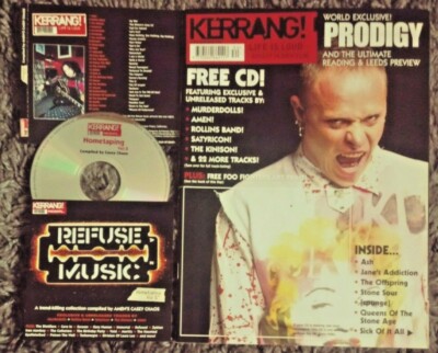 Kerrang mag 918 Aug04 / Prodigy Amen Foo Fighters Janes Addiction Sick of it All