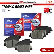 Front & Rear Ceramic Brake Pads for 2003-2018 Hyundai Santa Fe Sport KIA Sorento