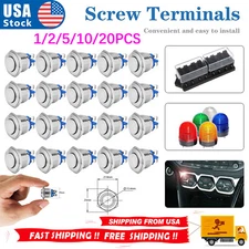 Lots of Momentary Push Button Switch 19mm Horn Button Switch with Screw Terminal