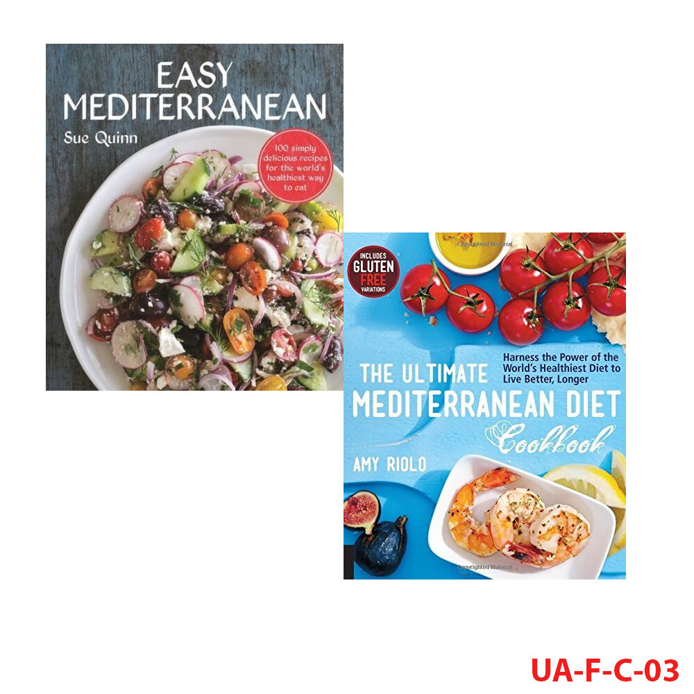 Easy Mediterranean Recipes and Ultimate Mediterranean Diet Cookbook 2 Books Set