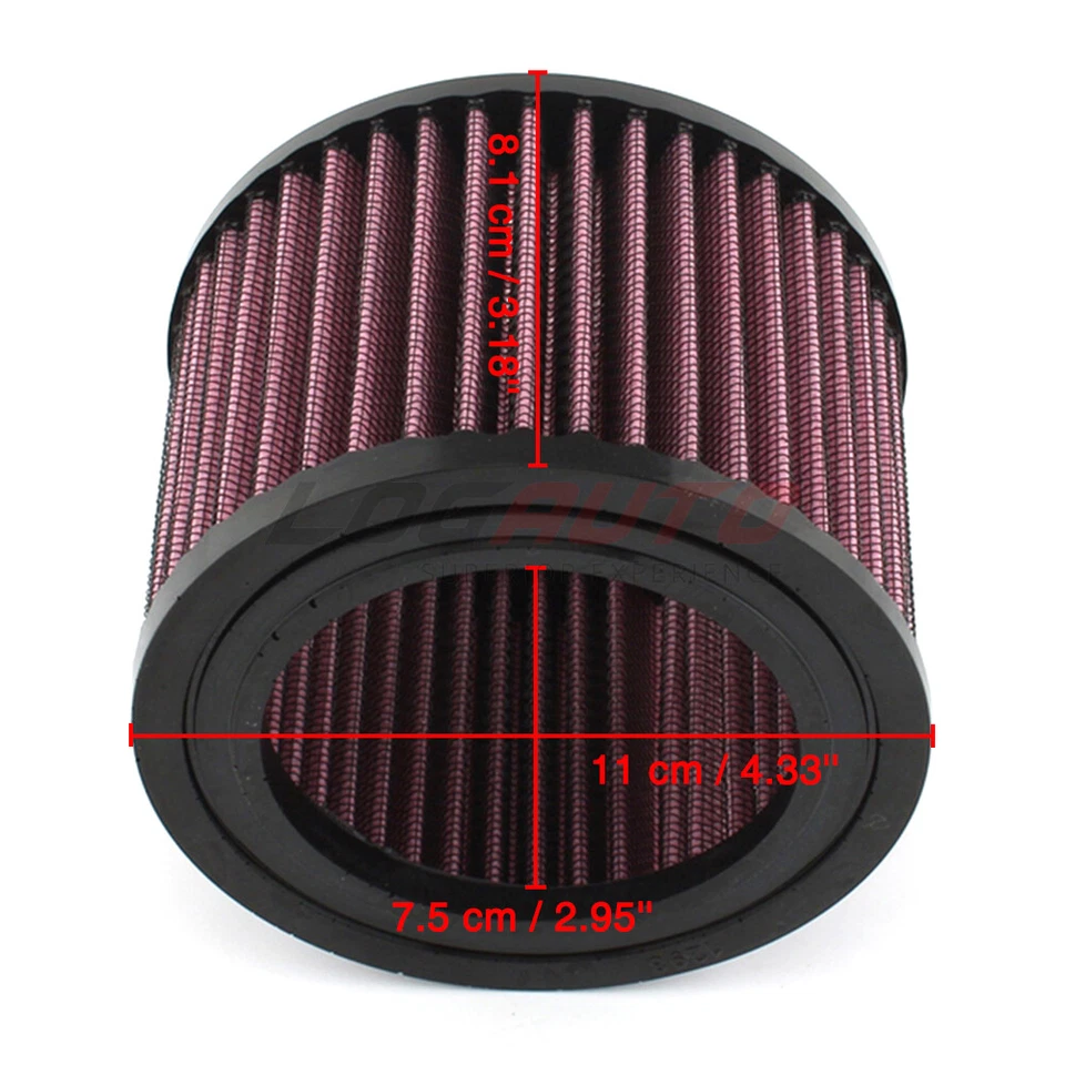 For BMW R1200C Classic Montana R1200CL Air Cleaner Filter Intake High Flow Red - Image 3 of 4