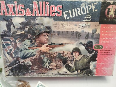 Axis and Allies Europe- Box Damaged- Inside EXCELLENT CONDITION 