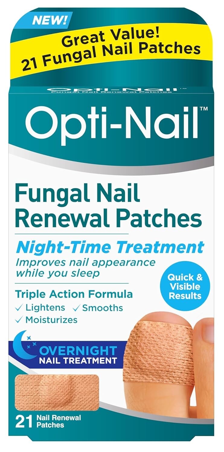 Opti-Nail Fungal Nail Renewal Patches 21 Night-Time Treatment for Stronger Nails