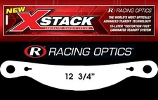 Racing Optics 10209C Laminated Tear Off Simpson Shark Devil Ray Vudo K-10 Clear