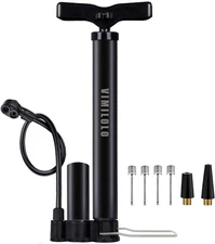 VIMILOLO Bicycle Pump, Bike Floor Pump with Gauge Inflator for Presta and Schrad
