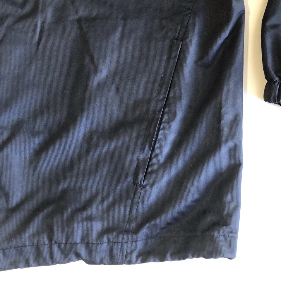 Chaqueta cortavientos Zorrel para hombre cremallera completa LS azul forrada simulada cuello bolsillos talla XL Foto 4 de 4