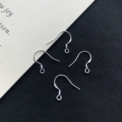 50Pcs 925 Sterling Silver French Wires Earring Hook Fish Hook Earring Craft - Picture 9 of 12