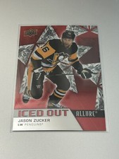 2021-22 UD Allure Iced Out #IO-4 Jason Zucker - Pittsburgh Penguins Red