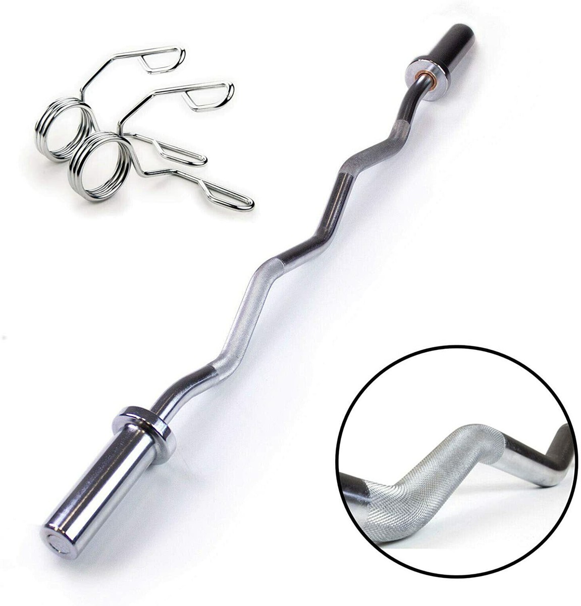 MX Select MX100 Adjustable Barbell EZ Curl Bar Strength