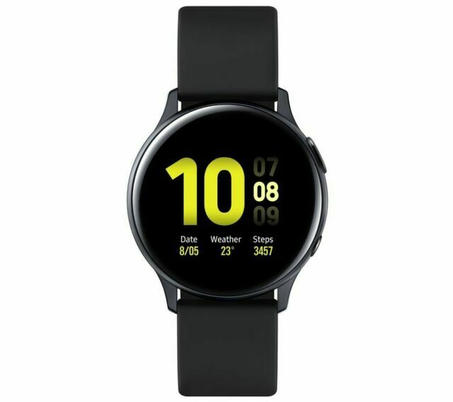 Samsung Galaxy Watch Active2 4G 40mm Aluminium Aqua Black Case and Rubber  Aqua Black Band Smart Watch (SM-R835FZKABTU) for sale online | eBay