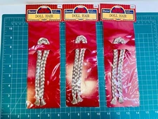 Darice Doll Hair Lot of 3 Strands of Braided Hair