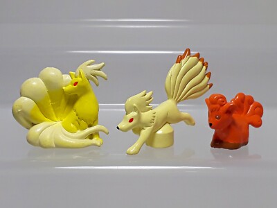 Kanto Ninetales Vulpix Pokemon Figure Bandai Full Color Gashapon