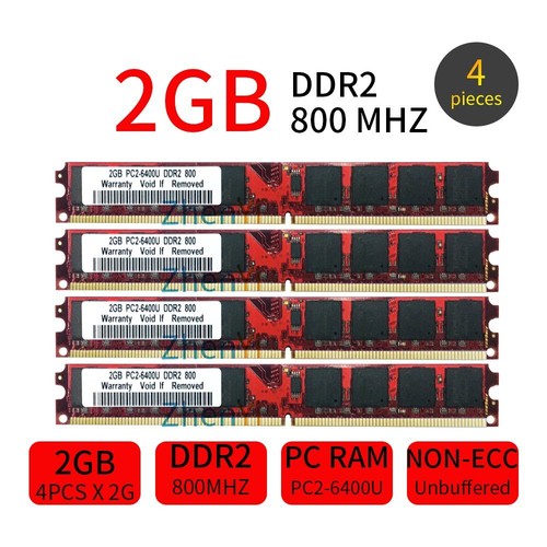 20GB 16GB 8GB 4GB 2GB PC2-6400U DDR2 800mhz 240pin DIMM RAM Desktop memoria SP - Imagen 4 de 18