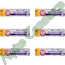 6-Packs Arm Hammer Complete Care Toothpaste Tube 6 Oz Fresh Mint