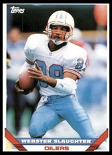 1993 Topps #360 Webster Slaughter Houston Oilers Football Card