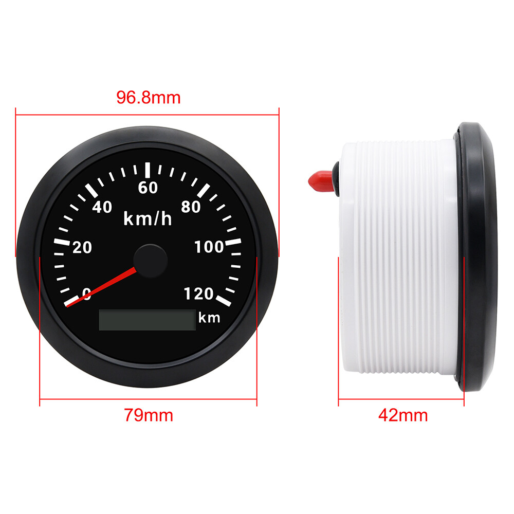 Geloo 85mm Digital GPS Speedometer Gauge 0-120km/h For Boat Car ATV ...