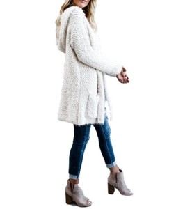 Plus Size Sweaters & Cardigans, Sizes | Christopher & Banks® fuzzy sweater cardigan with hoodie women