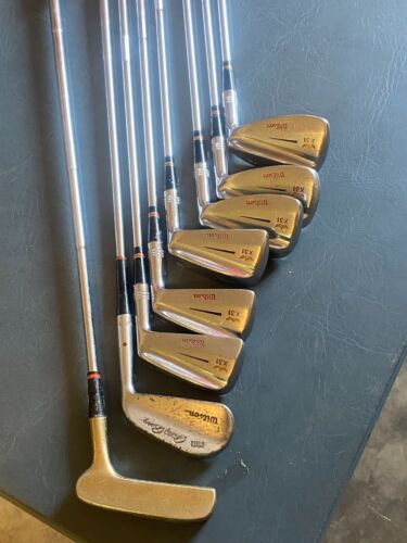 Vintage Wilson Golf Clubs X31 Iron Set 5-PW + 3 IRON + PUTTER LADIES Right Hand - Picture 3 of 8