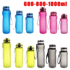 Portable Leak-proof Sports Water Bottle Anti-fall Large Capacity Fitness Cup USA