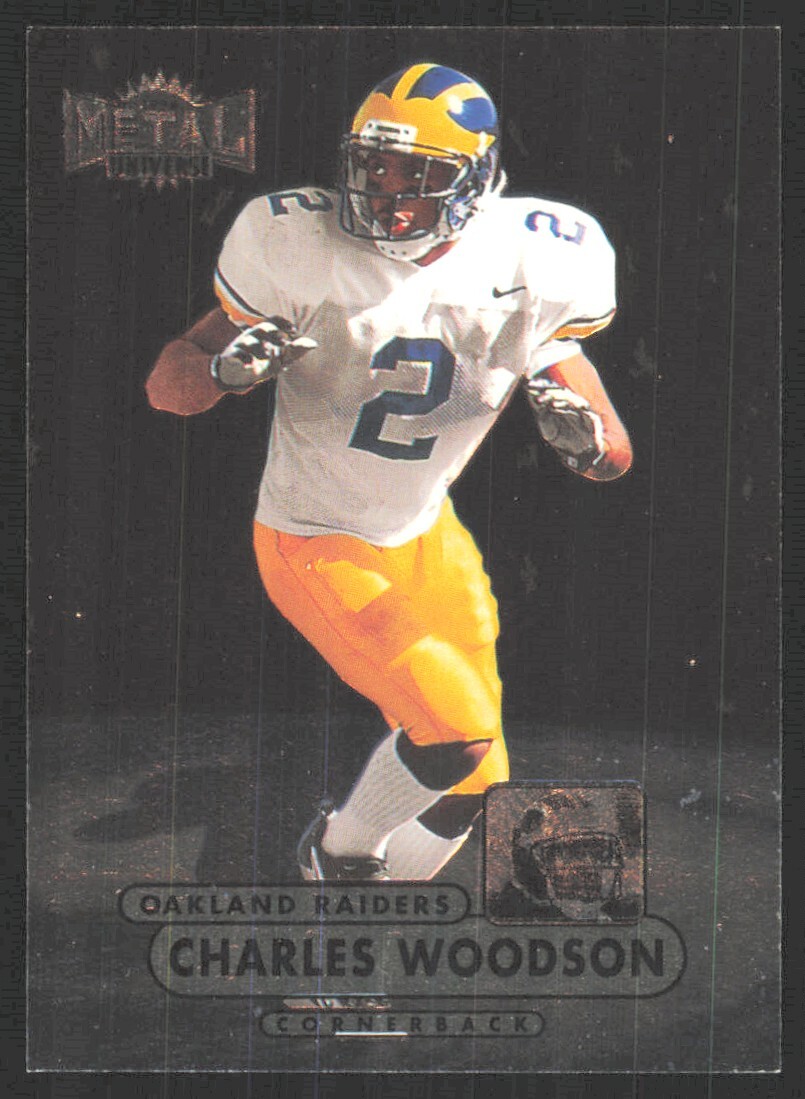 Charles Woodson Metal Universe #176 Base