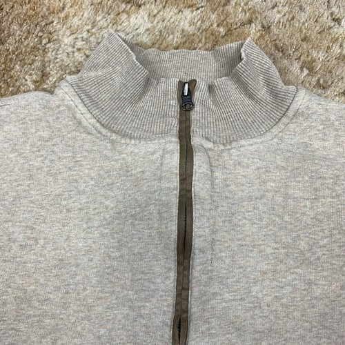 Woolrich Boysen Half Zip Pullover Sweater Elbow Patch Tan Brown Mens Size XL - Picture 5 of 11