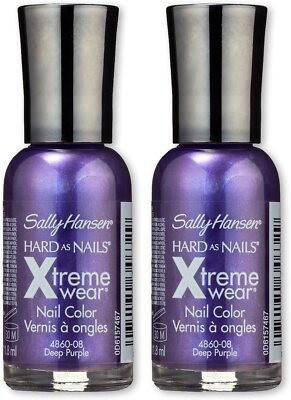 Sally Hansen Hard as Nails Xtreme Wear, # 170 Deep Purple, 0.4 oz - 2 PACK