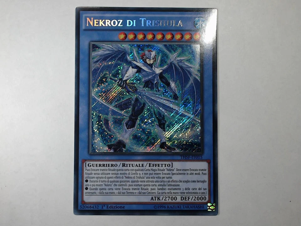 Yugioh NEKROZ VON TRISHULA , thsf-it015 Secret Rare italienisch NM 1. Auflage - Bild 3 von 4
