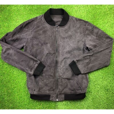 Endless Ammo Faded Black Flight Jacket Mens Size M