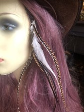 HAWK Native American Hair Feathers Extension Kit With instructions /Fitting Tool