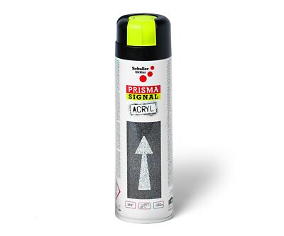 Markierspray Gelb, Lackspray Acryl Sprühlack Prisma Signal yellow 500ml