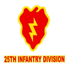 25th Infantry Division Bumper Sticker Military Vinyl Soldier Decal 5"