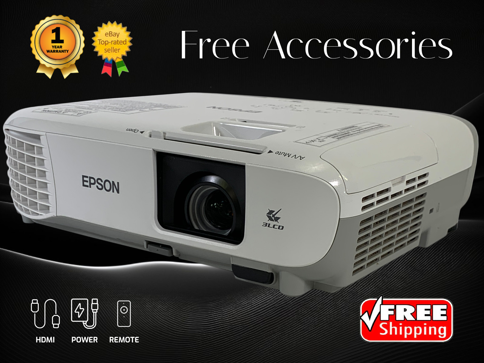 Epson PowerLite X39 - 3LCD Projector 3,500 Lumens Full HD HDMI + 1 Year Warranty