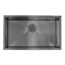 Black Stainless Steel 30" Single Bowl Sink