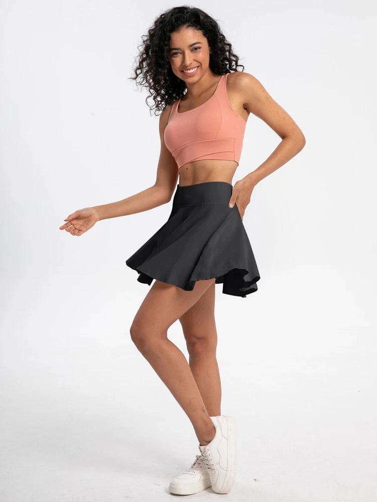 Women Tennis Skirt Pleated Athletic Skirts Workout Pickleball Golf Skort