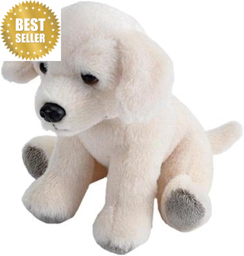 Pocketkins Yellow Labrador Plush 5" Stuffed Animal Eco-Friendly Recycled Fill - Picture 12 of 12