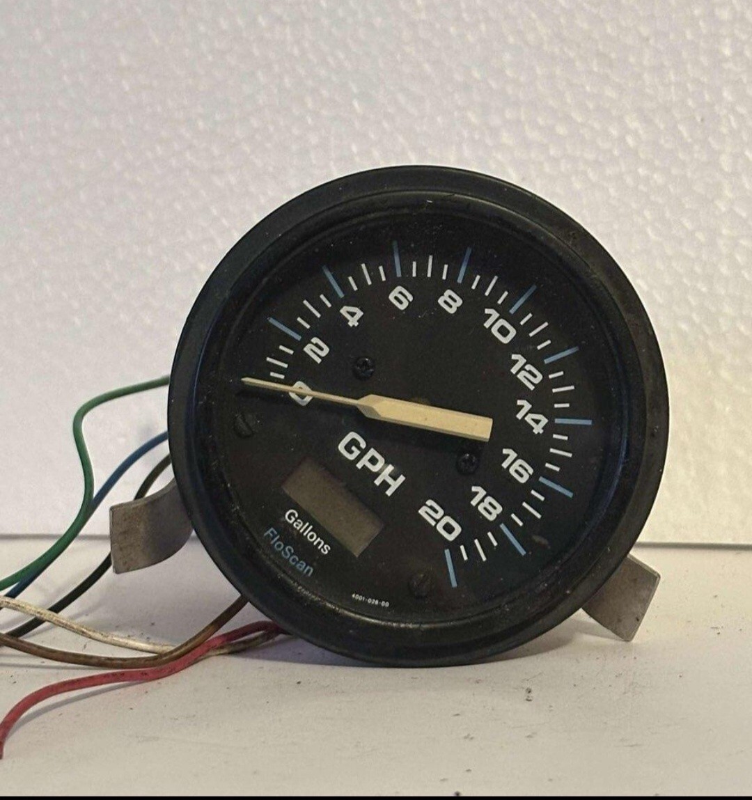 FloScan Boat fuel flow meter GPH Guage 5590B Marine eBay