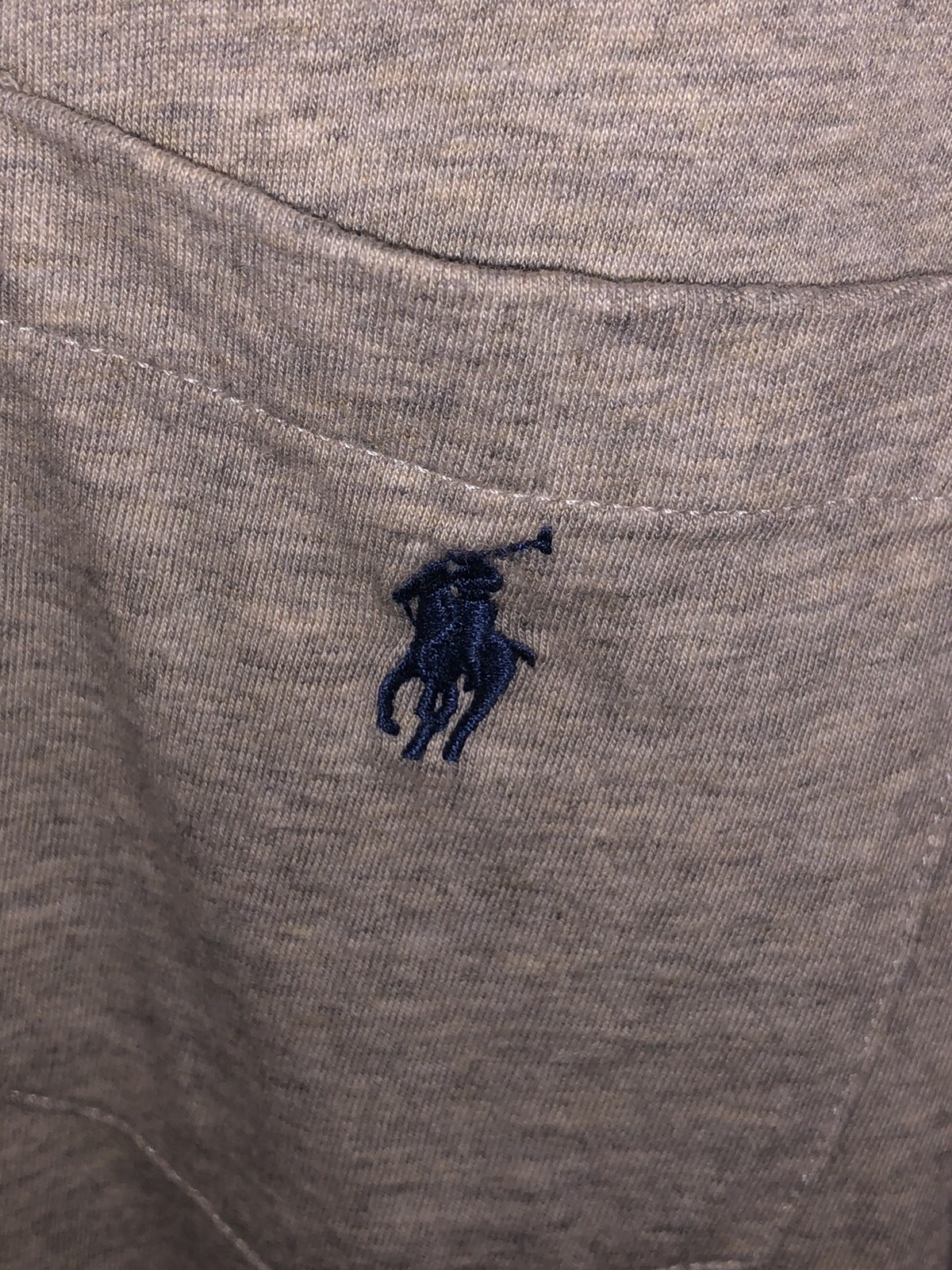 PONY POLO RALPH LAUREN T SHIRT MANICA LUNGA TAGLIA MEDIA COLORE GRIGIO RN41381 COTONE