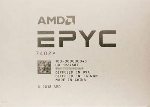 AMD epyc ™7402P CPU Processor 2.8GHz 24 core 128MB Zen 2 180W Zen 2 SP3