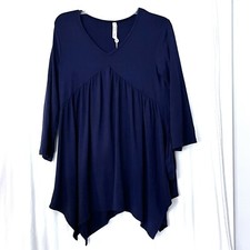 NWT Maternity Top V Neck Tunic Empire Waist P...
